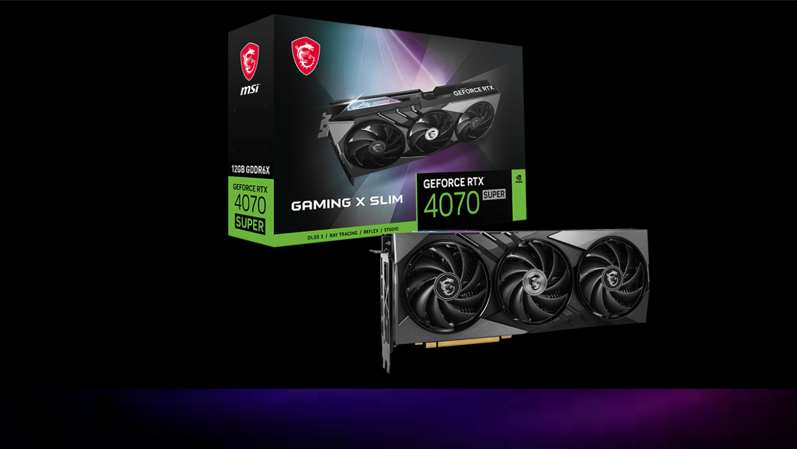 MSI GeForce RTX 4070 SUPER 12G GAMING X SLIM - AngkorTech