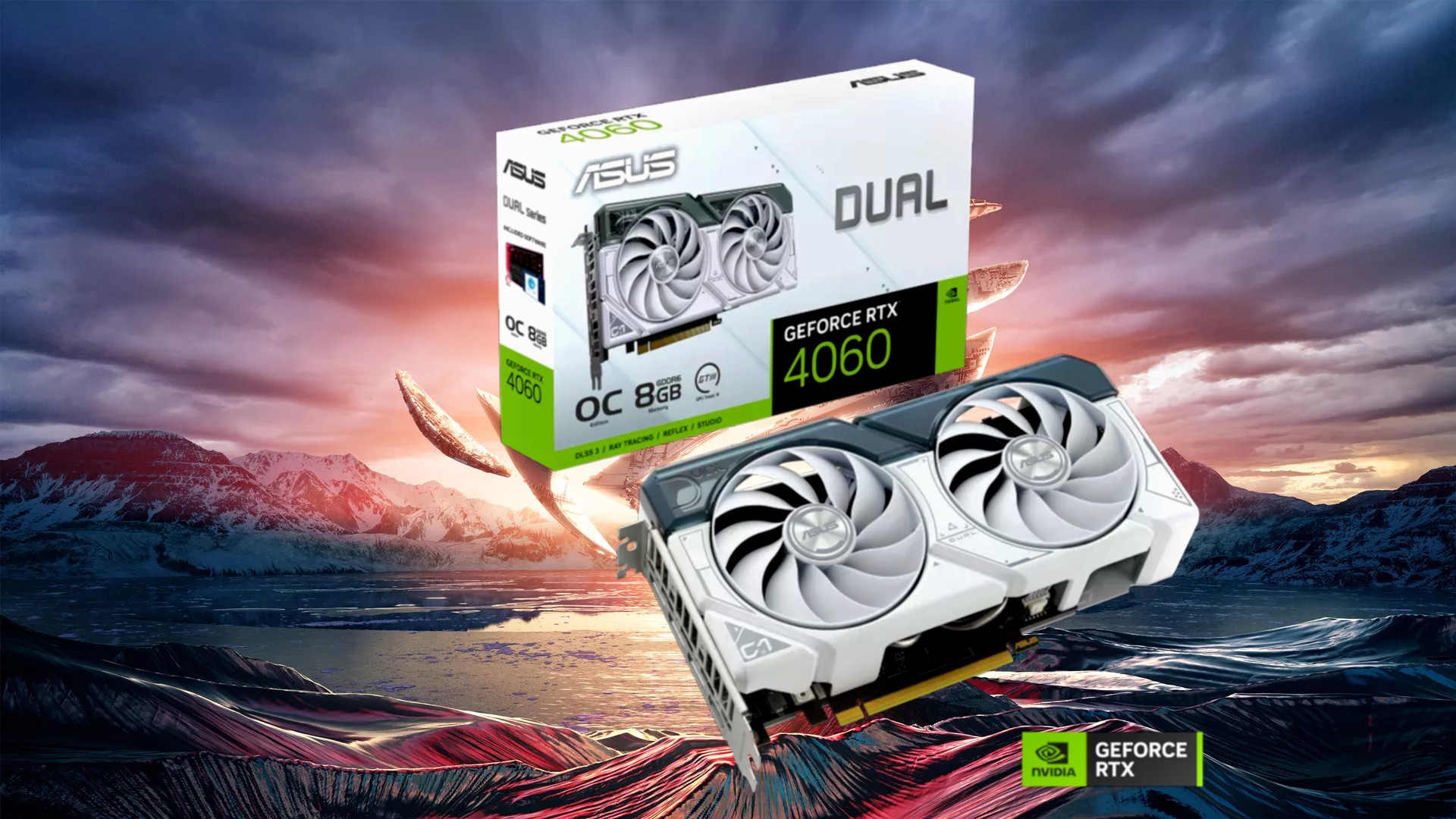 ASUS Dual GeForce RTX™ 4060 White OC Edition 8GB GDDR6 - AngkorTech