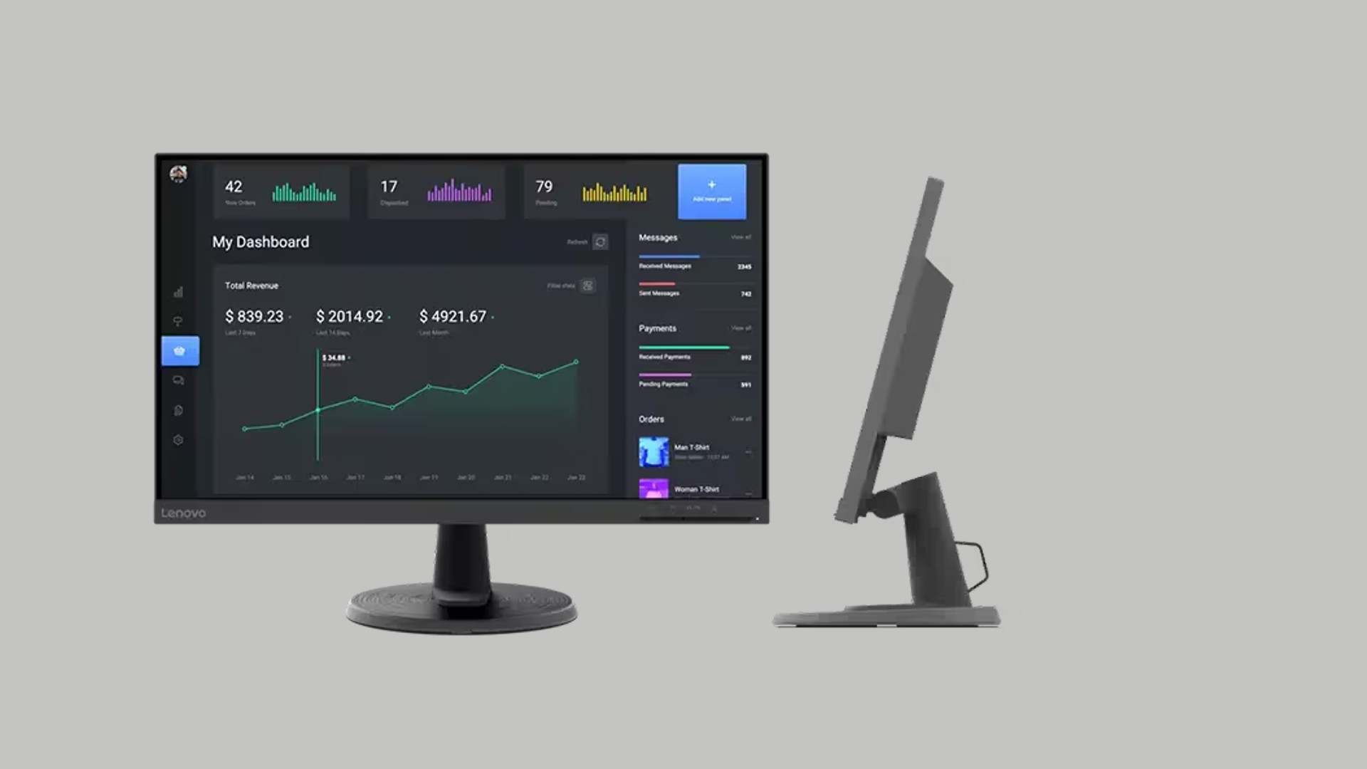 Monitor Lenovo ThinkVision C24 - AngkorTech