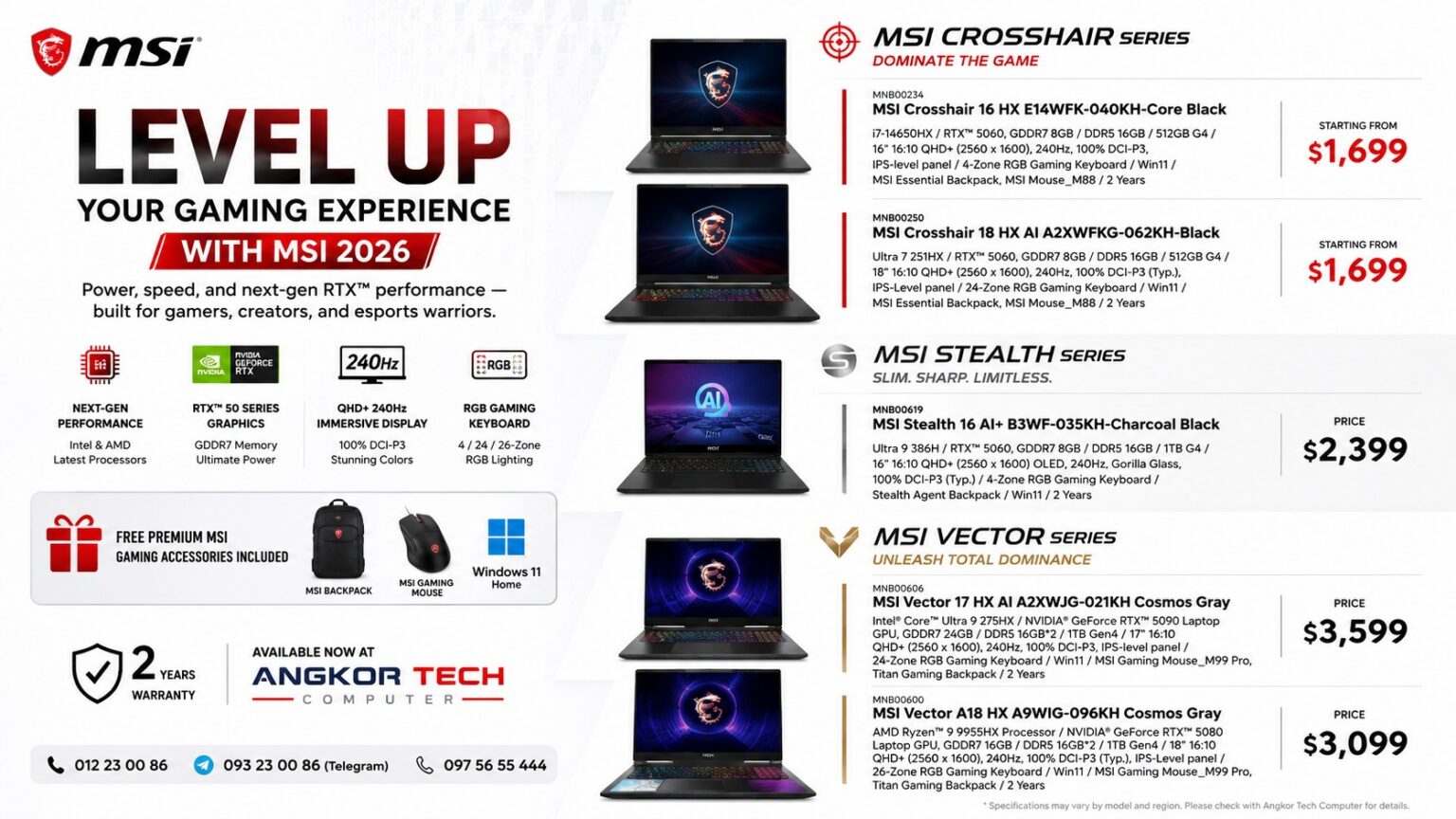 LEVEL UP YOUR GAMING EXPERIENCE WITH MSI 2026 - AngkorTech