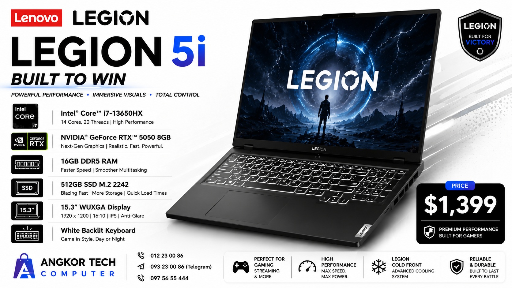 Lenovo Legion 5 15IRX10-ECLIPSE_BLACK - AngkorTech