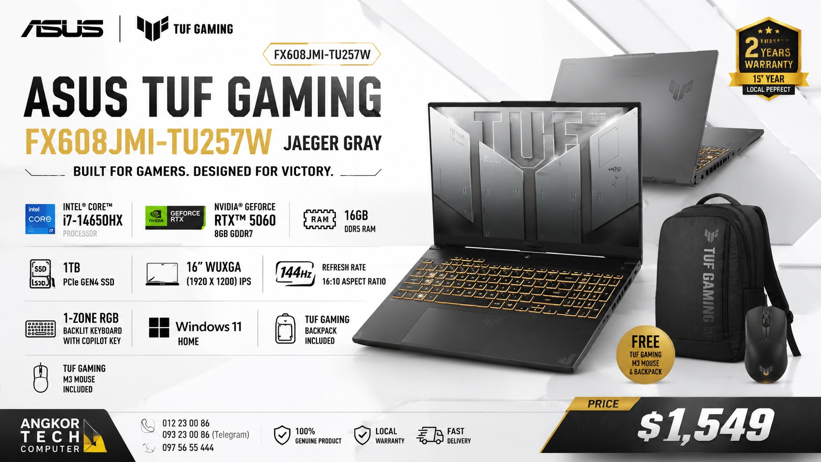 ASUS TUF Gaming FX608JMI - AngkorTech
