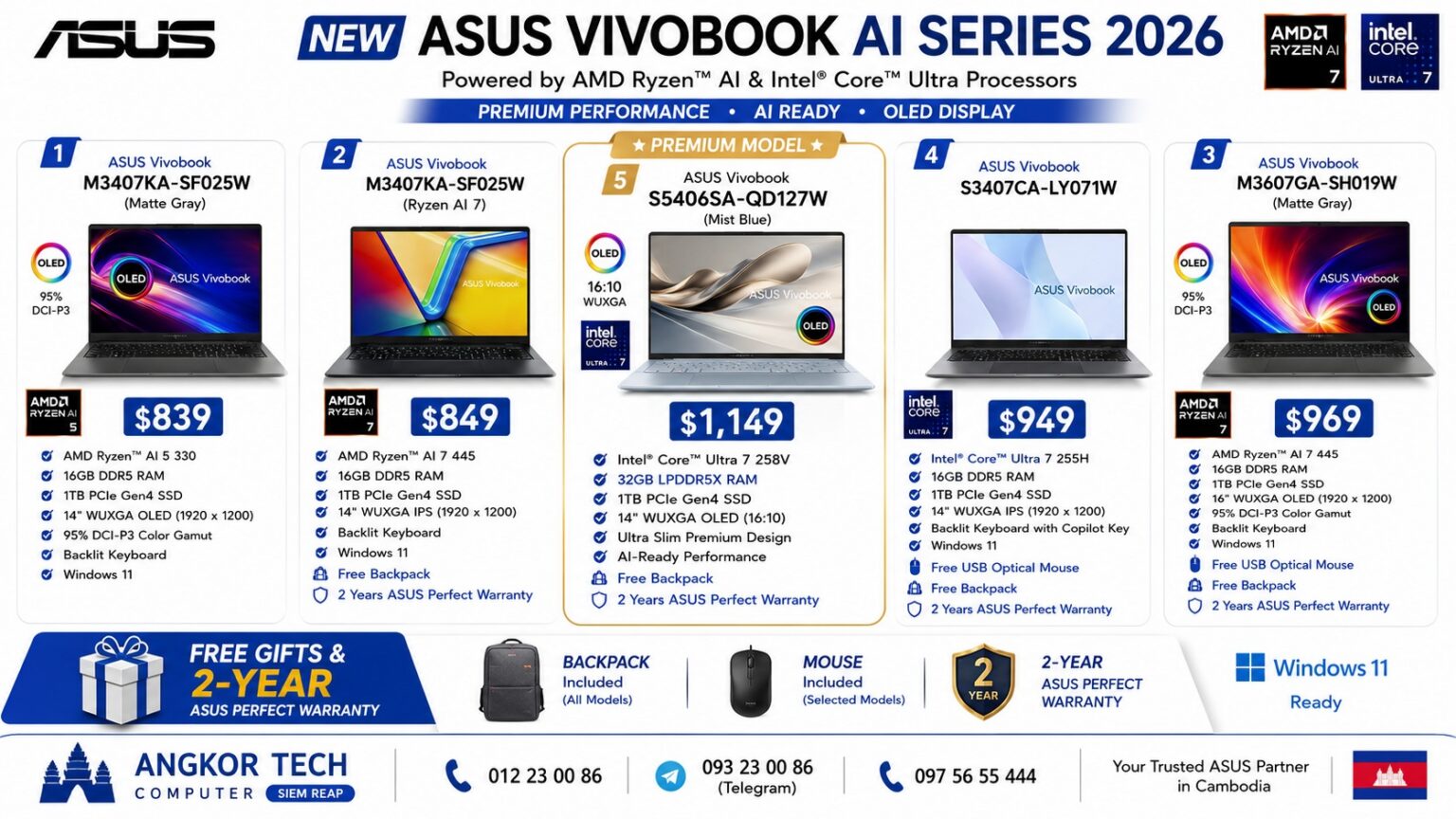 Angkor Tech Computer ASUS Vivobook S Series - AngkorTech