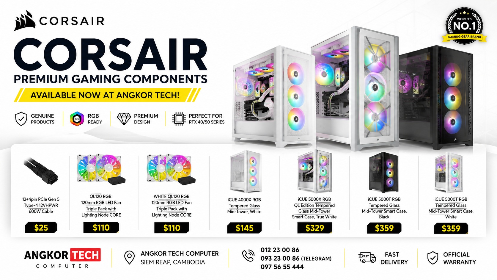 CORSAIR Premium Gaming Components - AngkorTech