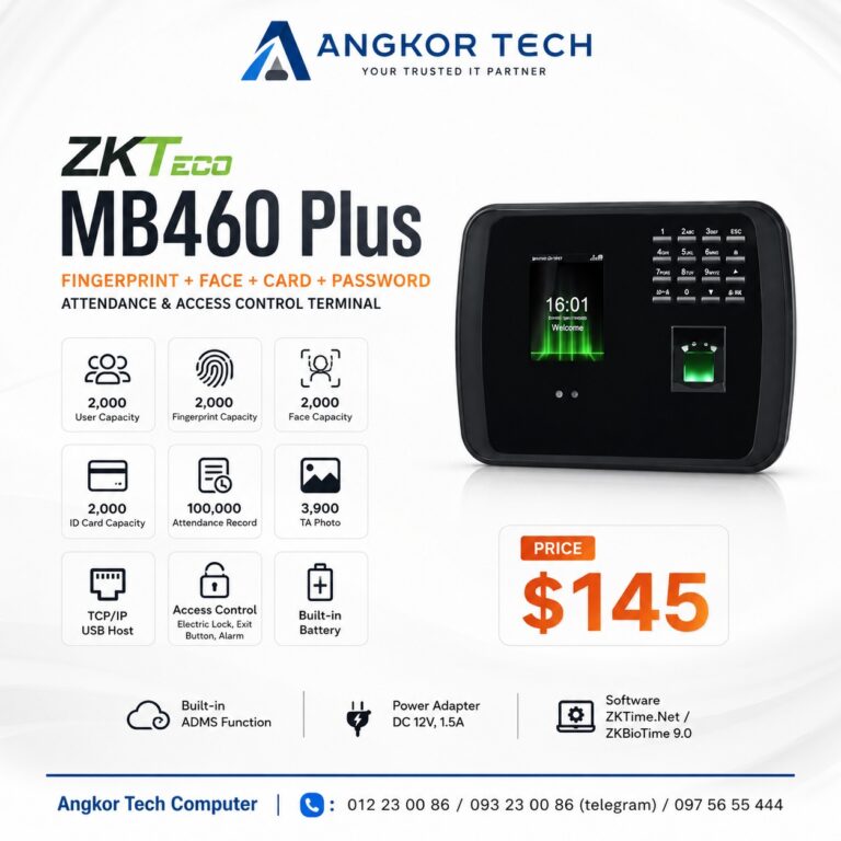 Angkor Tech Computer ZKTeco MB460 Plus - AngkorTech
