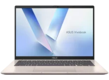 ASUS Vivobook 14 A1407AA in Platinum Gold, front view