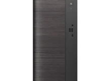 Front view of ASUS V700 Mini Tower VM701MG desktop computer with dark wood finish