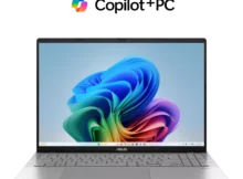 Front view of ASUS Vivobook S16 M3607 in Cool Silver