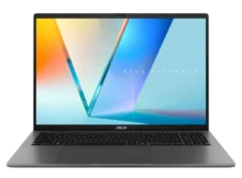 ASUS Vivobook S16 S3607 in Matte Gray, front view